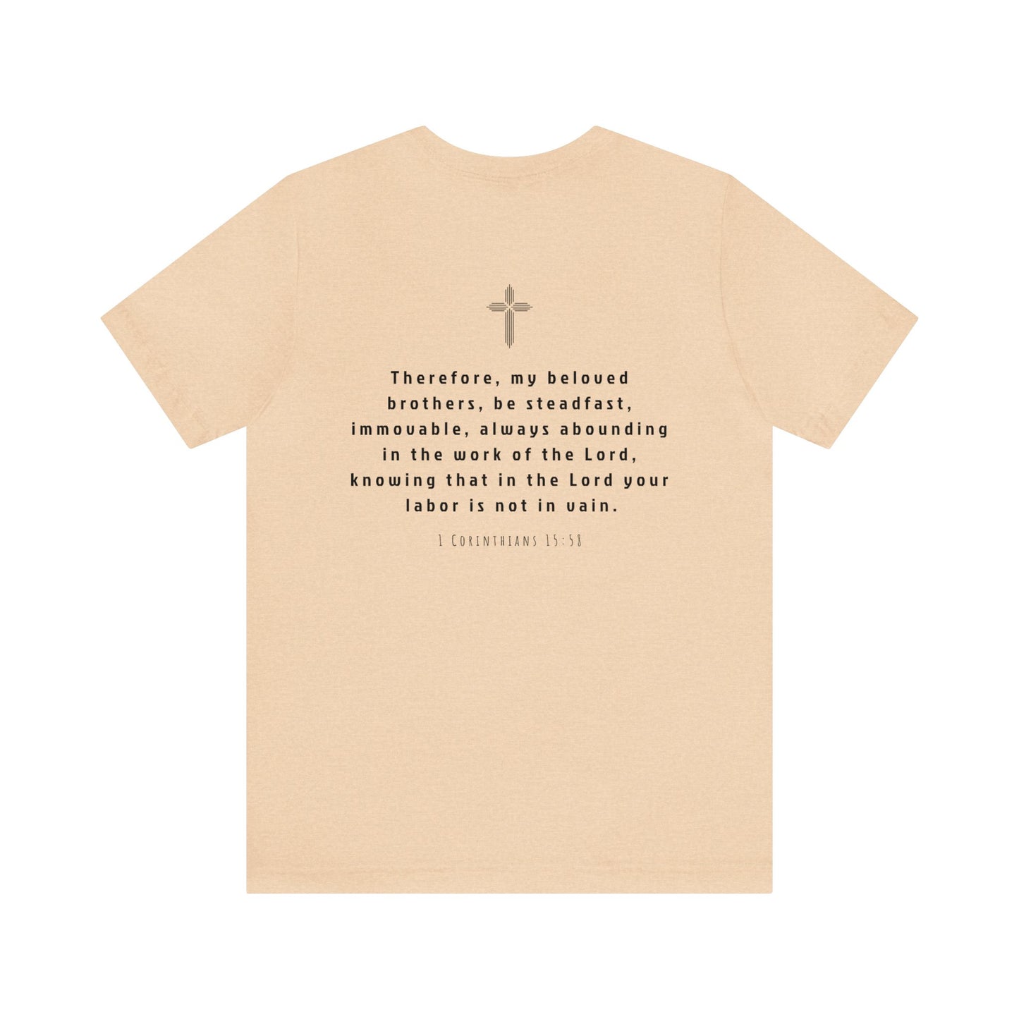 STEADFAST Tee Dark - 1 Corinthians 15:58