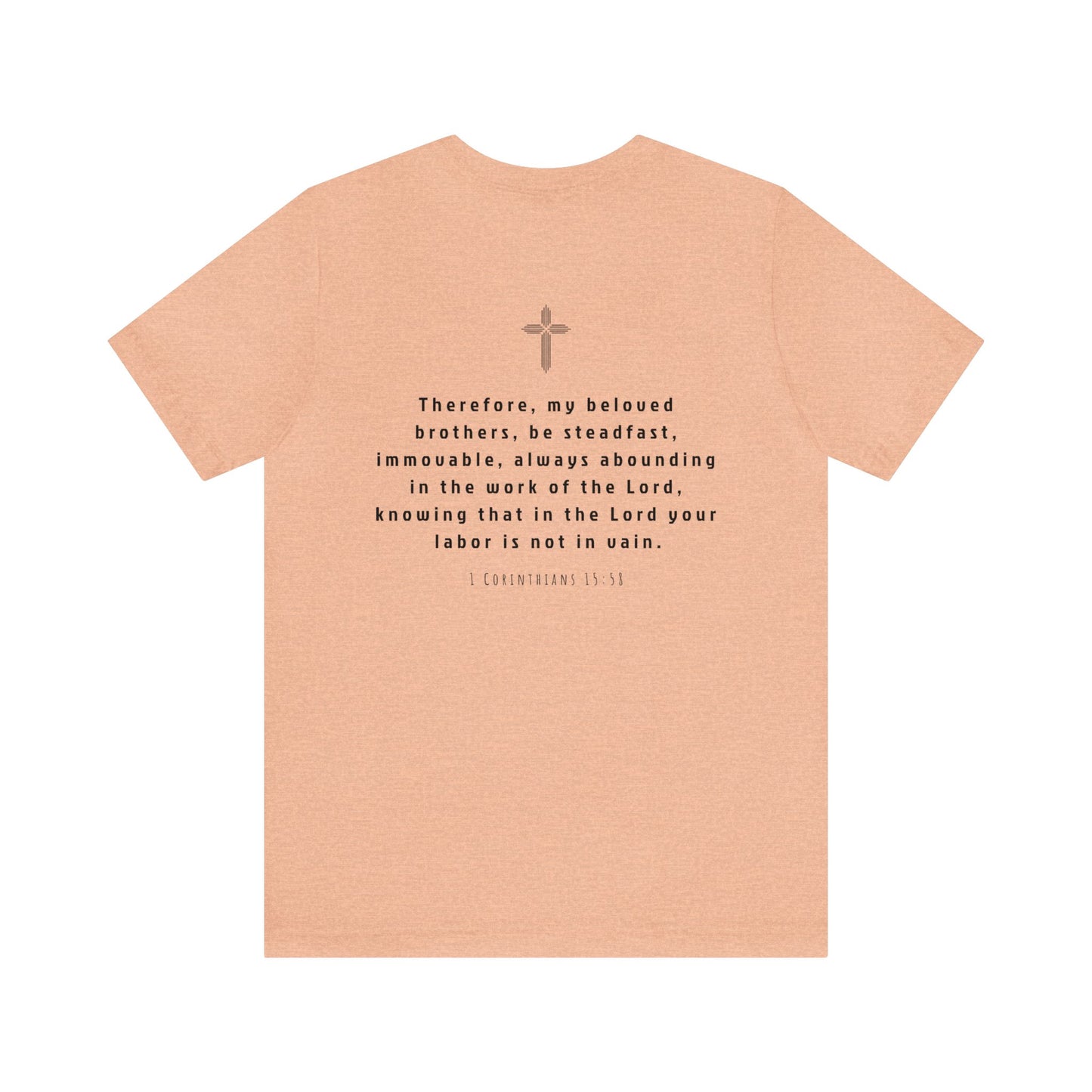 STEADFAST Tee Dark - 1 Corinthians 15:58