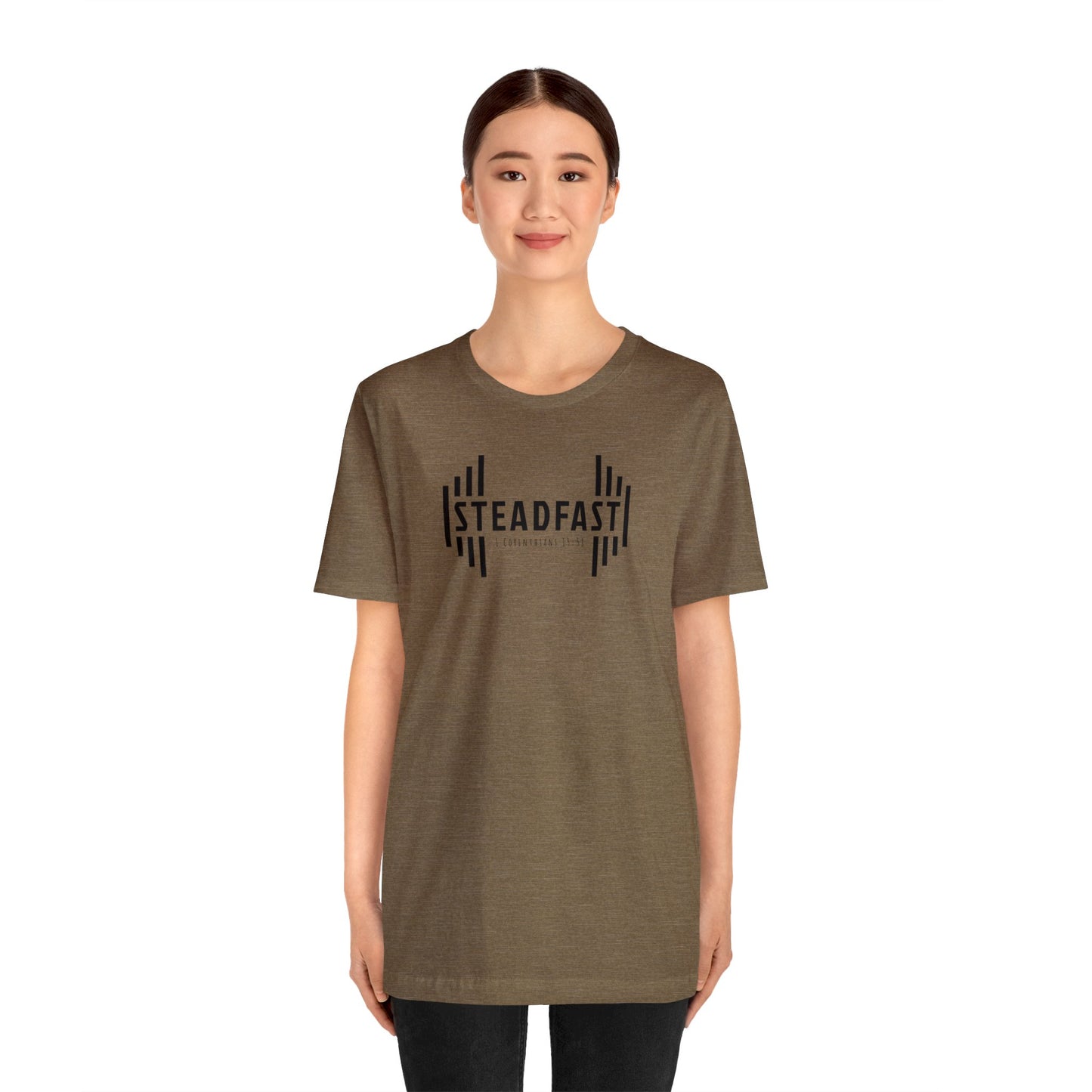 STEADFAST Tee Dark - 1 Corinthians 15:58