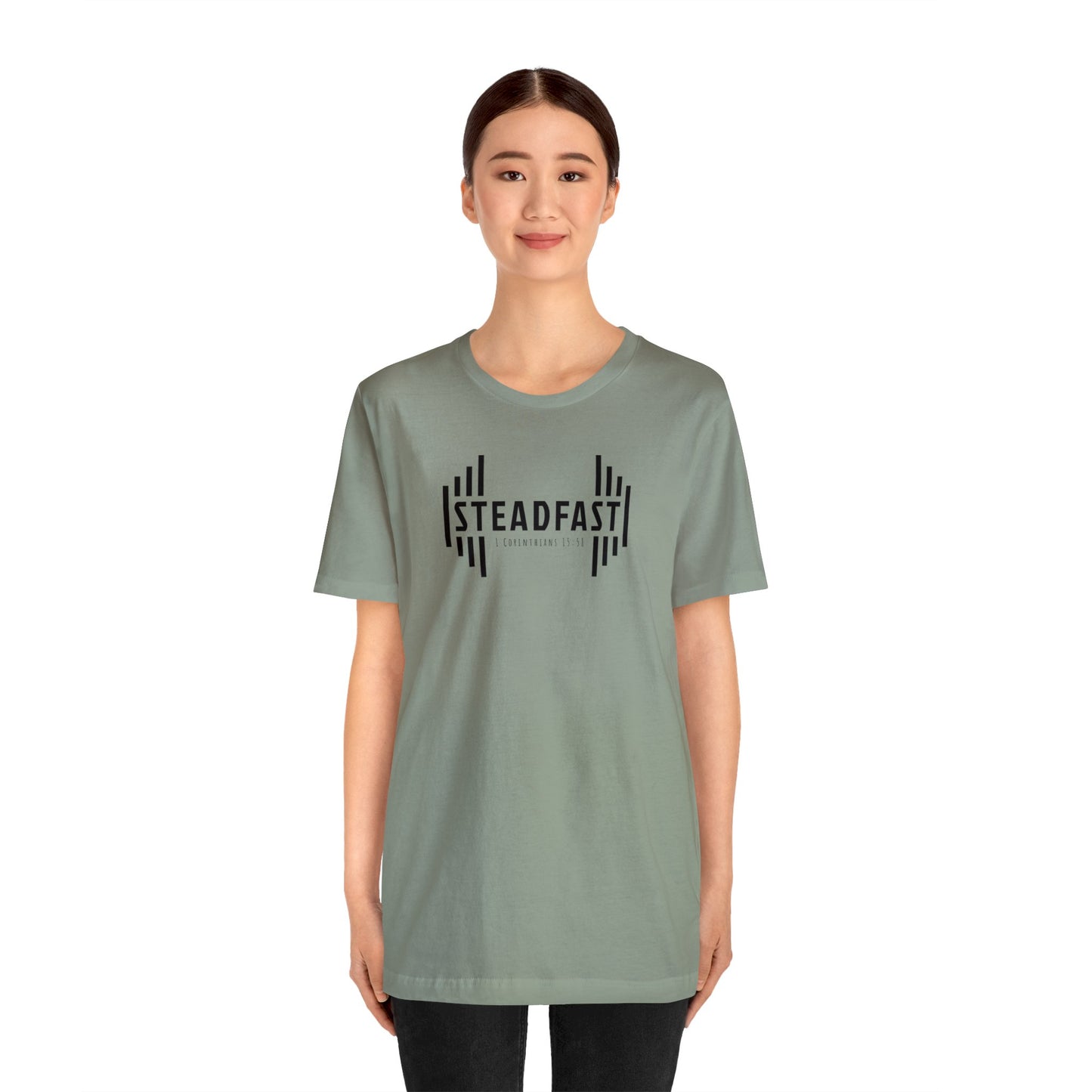 STEADFAST Tee Dark - 1 Corinthians 15:58