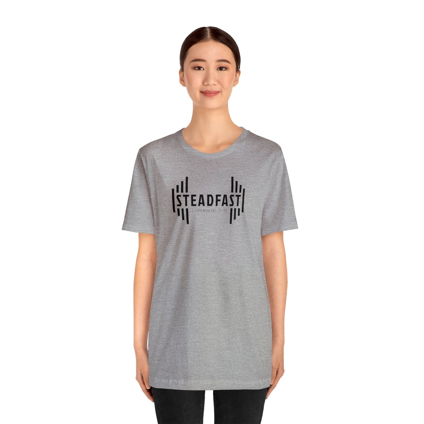 STEADFAST Tee Dark - 1 Corinthians 15:58