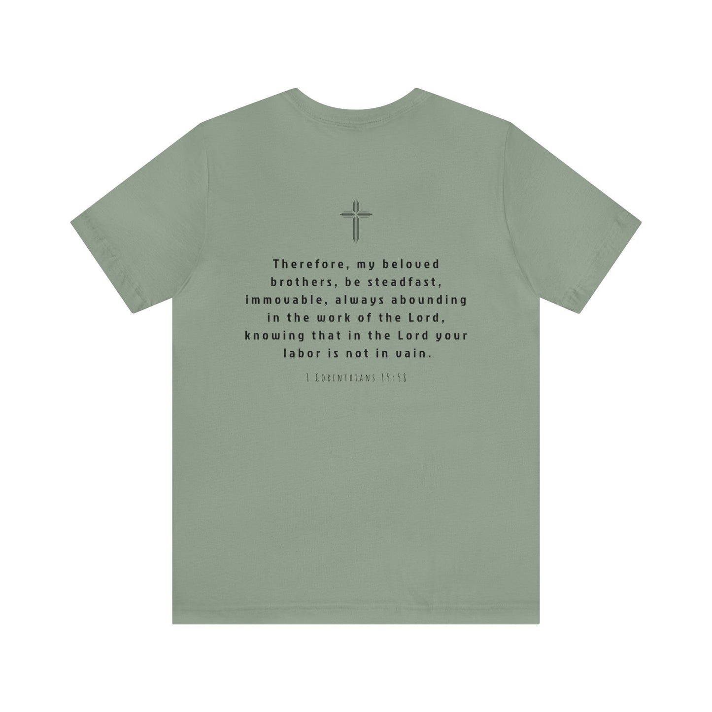 STEADFAST Tee Dark - 1 Corinthians 15:58