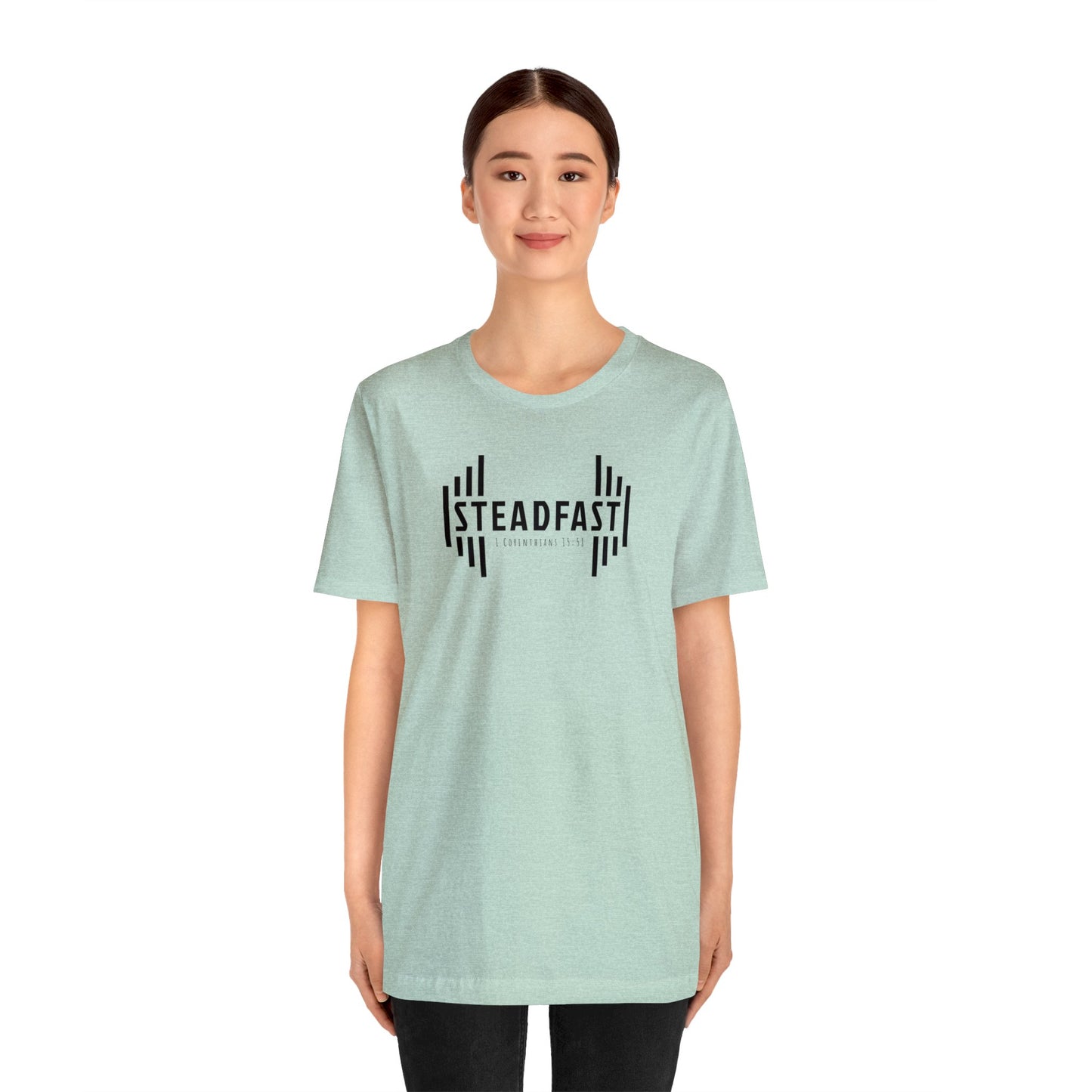 STEADFAST Tee Dark - 1 Corinthians 15:58