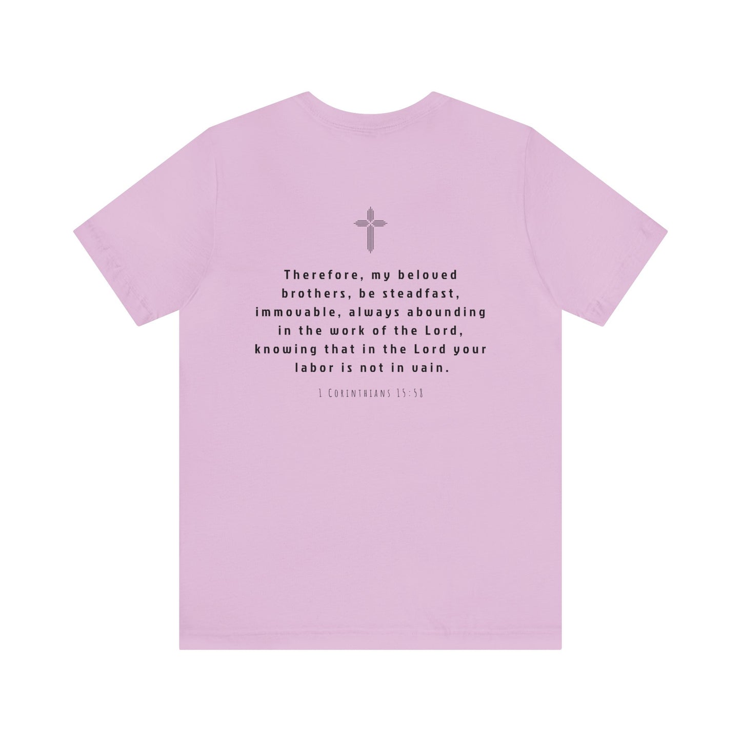 STEADFAST Tee Dark - 1 Corinthians 15:58